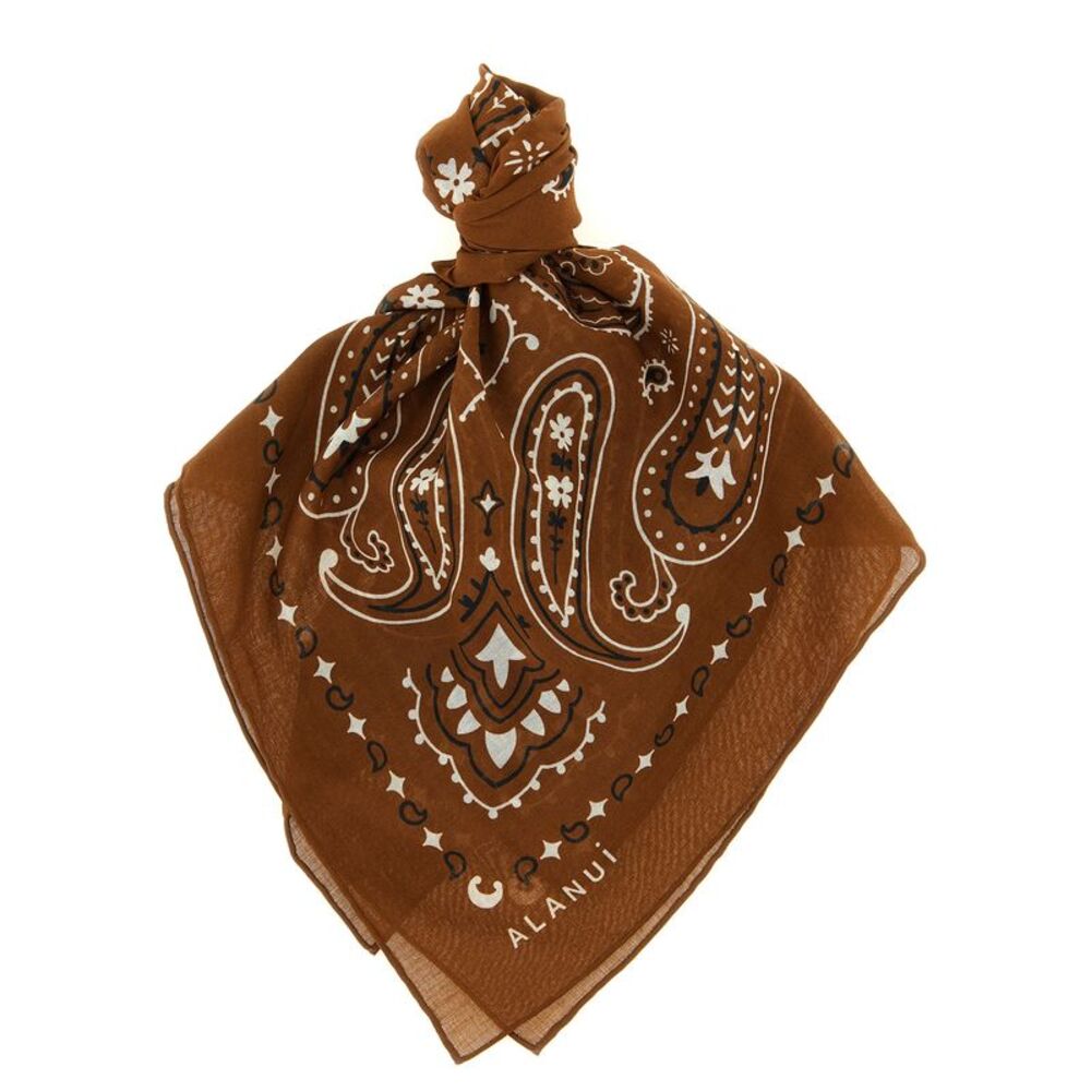 Alanui Brown Cotton Women's Foulard